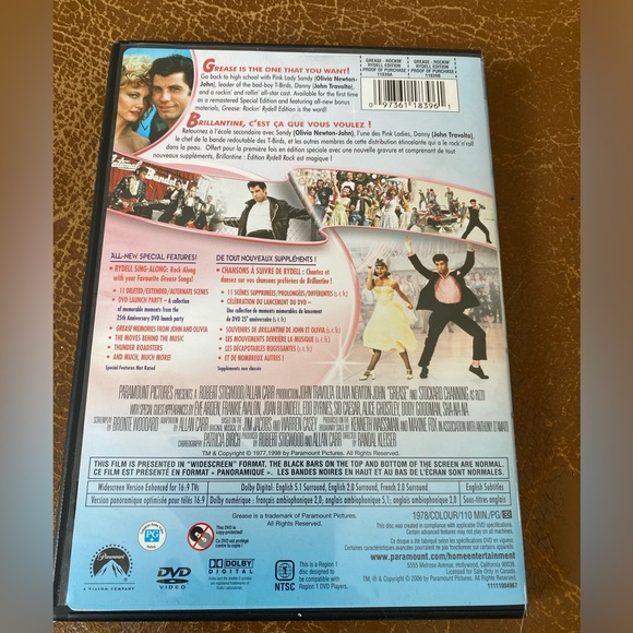 Grease the movie DVD NWOT with collectable T Bird Jacket. - Picture 4 of 8